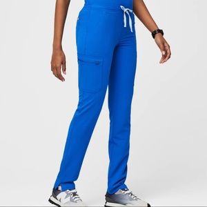 Figs Scrub Pants - Yola Skinny Scrub Pants - Royal Blue XS Tall